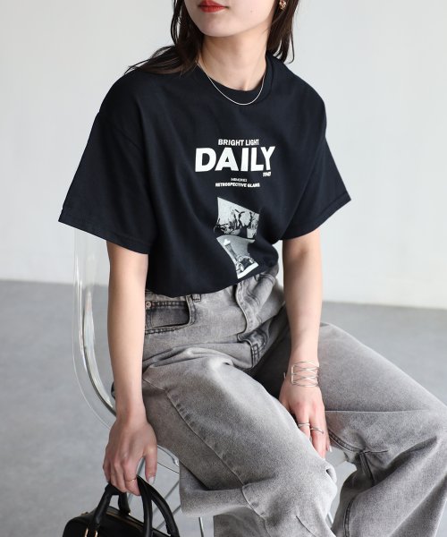 Riberry(リベリー)/DAILYフォトプリント半袖Tシャツ/img05