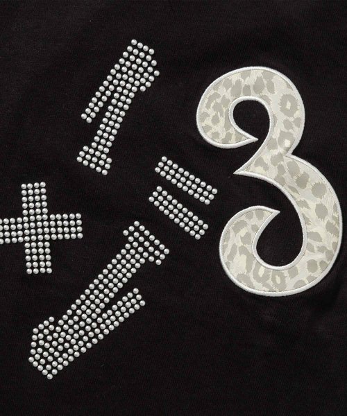 1PIU1UGUALE3 RELAX(1PIU1UGUALE3 RELAX)/1PIU1UGUALE3 RELAX(ウノピゥウノウグァーレトレ リラックス)レオパード×シルバーストーンロゴ半袖Tシャツ/img16