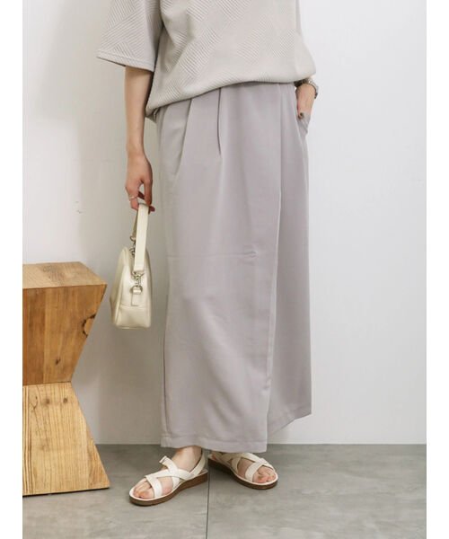 セール】ラップ風ワイドパンツ(506181173) | サマンサモスモス ブルー  