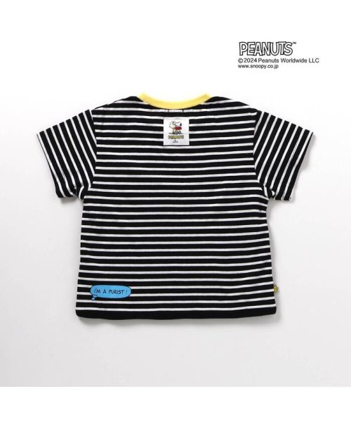 apres les cours(アプレレクール)/PEANUTSモノトーンボーダーTシャツ/img02