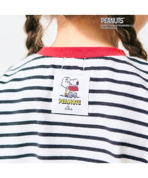 apres les cours(アプレレクール)/PEANUTSモノトーンボーダーTシャツ/img10