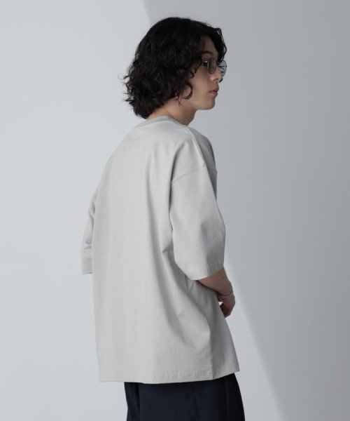 nano・universe(ナノ・ユニバース)/「MOFFISIE」オリジナルプリント刺繍 Tシャツ 半袖/img03