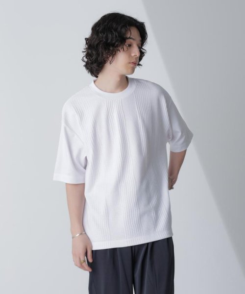 nano・universe(ナノ・ユニバース)/リンクスジャガードコンビTシャツ 半袖/img13