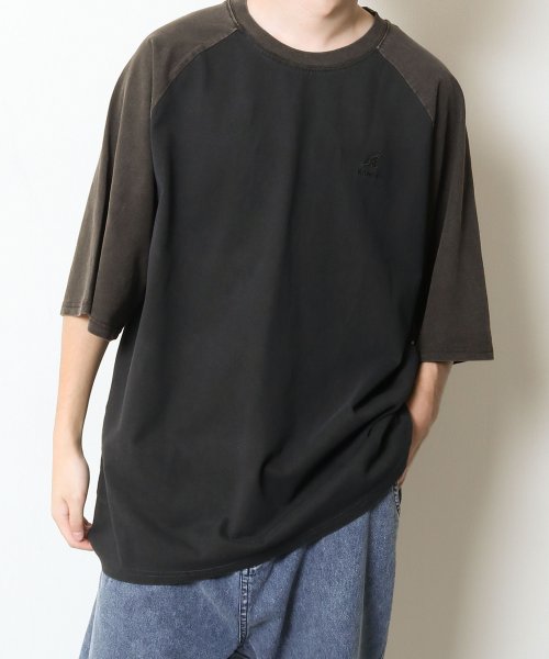ZIP FIVE(ジップファイブ)/KANGOL×ZIPFIVE　ピスネーム入りピグメント2タイプ半袖Tシャツ/img12