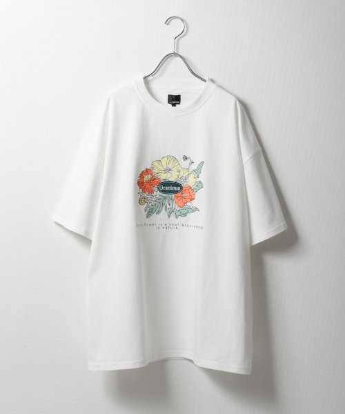 ZIP FIVE(ジップファイブ)/フラワー刺繍Tシャツ/img10