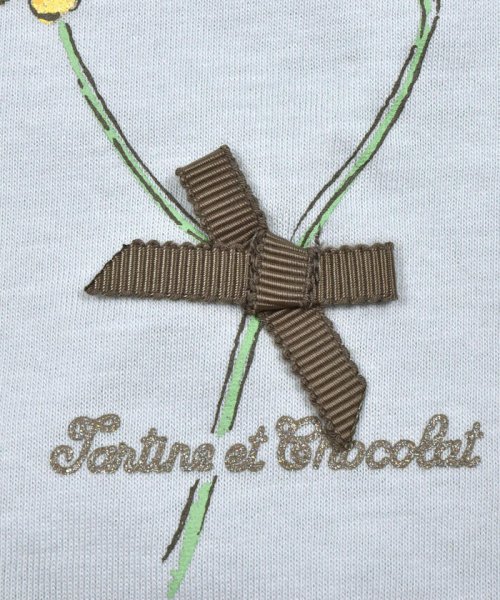 Tartine et Chocolat(タルティーヌ・エ・ショコラ)/【日本製】ソフト天竺花リボン半袖Tシャツ(90~140cm)/img18
