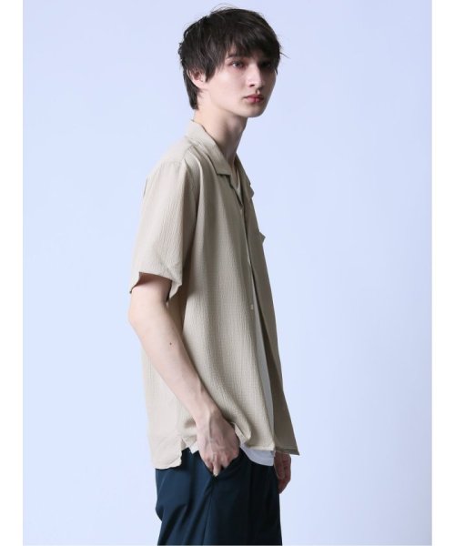 semanticdesign(セマンティックデザイン)/吸水速乾 アムンゼン オープンカラー半袖シャツ/img12