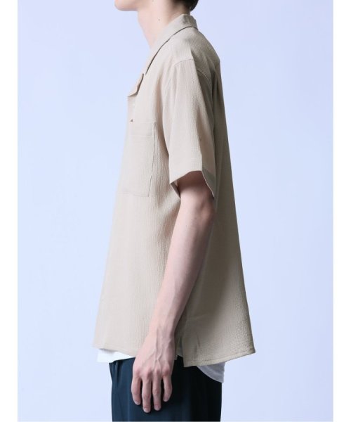 semanticdesign(セマンティックデザイン)/吸水速乾 アムンゼン オープンカラー半袖シャツ/img14