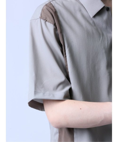 semanticdesign(セマンティックデザイン)/パネル切替 レギュラーカラー半袖シャツ/img18