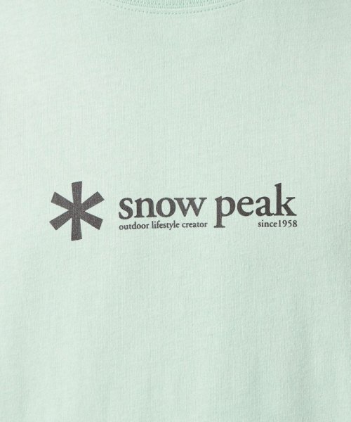 green label relaxing(グリーンレーベルリラクシング)/【別注】＜Snow Peak＞GLR リフレクター ロゴ 半袖 Tシャツ/img15