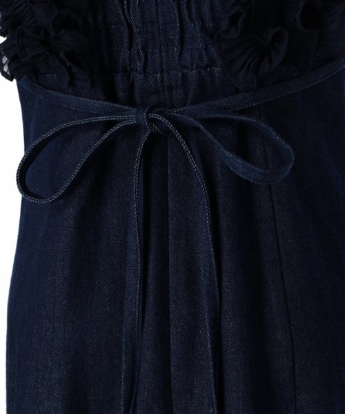 ショルダーフリルIラインワンピース 予めご了承ください