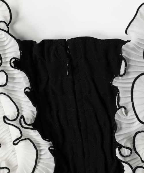 ショルダーフリルIラインワンピース 予めご了承ください W1366268816(10450円)