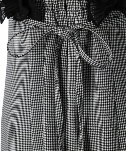 ショルダーフリルIラインワンピース 予めご了承ください