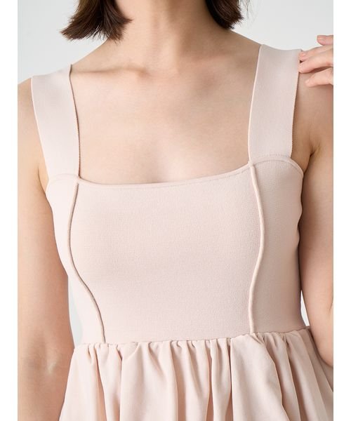 ペプラムビスチェ&Iラインスカートセット 予めご了承ください 総丈 ウエスト ヒップ 裾幅