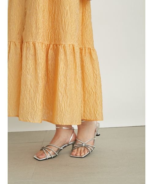 フロントオープンボリュームキャミワンピース 予めご了承ください