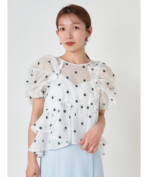 ペプラムチュニックブラウス 予めご了承ください