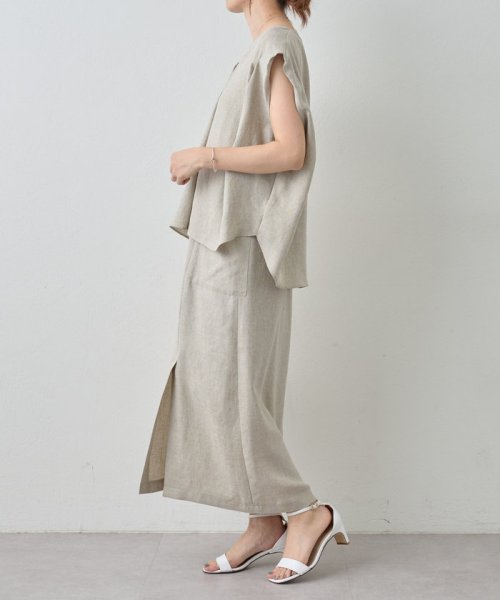 LIVETART》麻調合繊ポケットスカート(506178638) | ビアズリー  