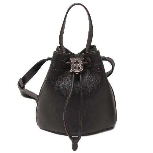バーバリー ハンドバッグ ショルダーバッグ ミニ TBバケットバッグ ブラック レディース BURBERRY 8066182 A1189 A11