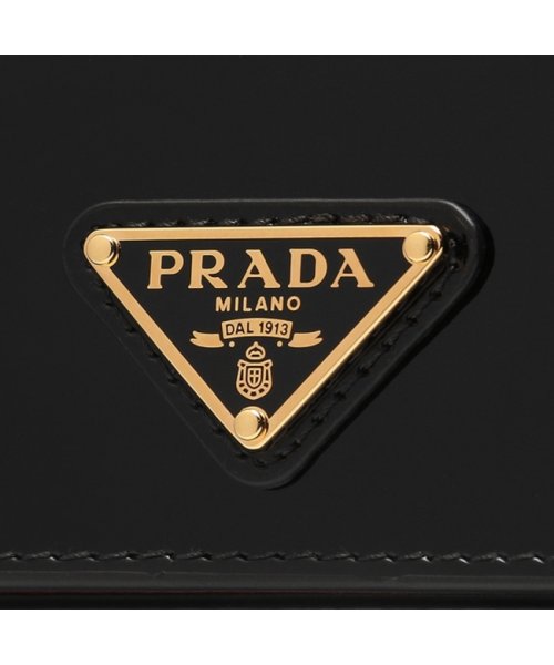 PRADA(プラダ)/プラダ 二つ折り財布 トライアングルロゴ ブラック レッド レディース PRADA 1MV204 069 F03KJ/img06