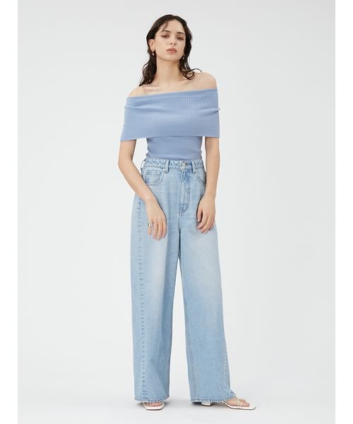 ハイウエストデニムパンツ 予めご了承ください