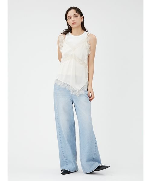 ハイウエストデニムパンツ 予めご了承ください