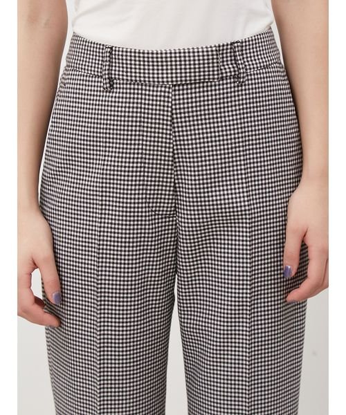 後ゴムセンタープレステーパードパンツ【手洗い可能】