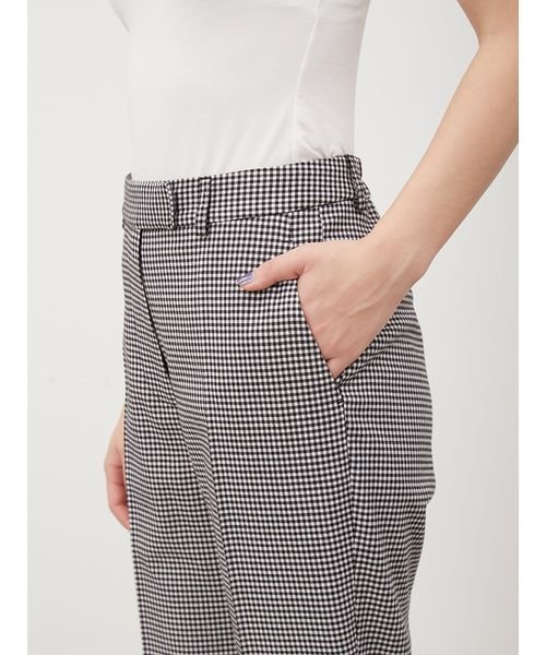 後ゴムセンタープレステーパードパンツ【手洗い可能】