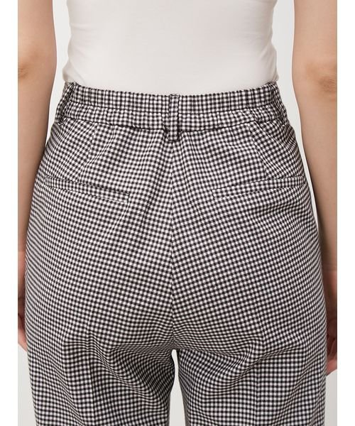 後ゴムセンタープレステーパードパンツ【手洗い可能】