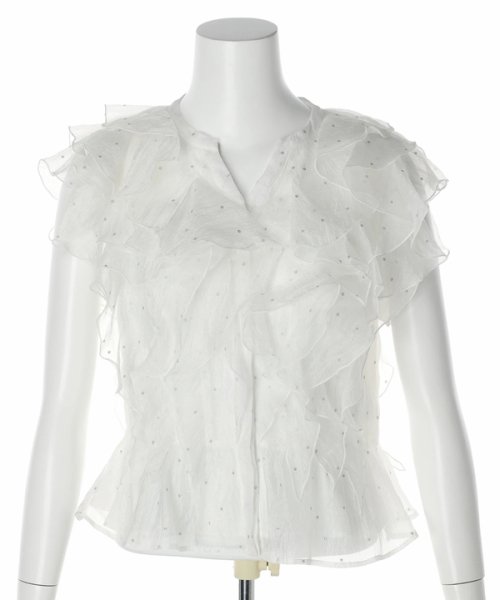フリルショートブラウス CEG1599463890(12155円)