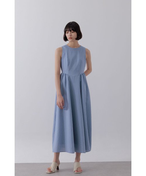 ジャガードストライプワンピース 