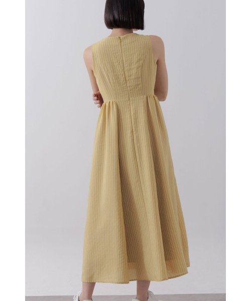 ジャガードストライプワンピース 