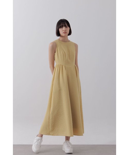 ジャガードストライプワンピース 