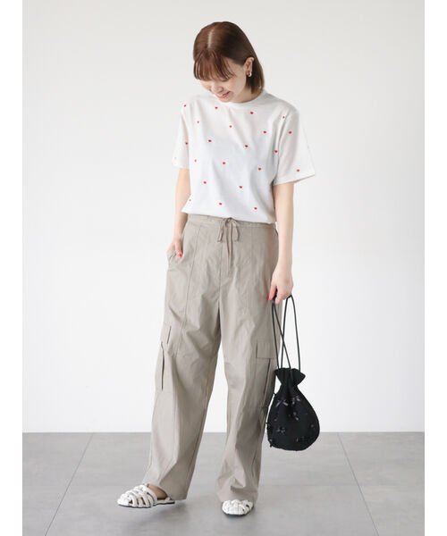 Lugnoncure(ルノンキュール)/【接触冷感】ハート刺繍Tシャツ/img08
