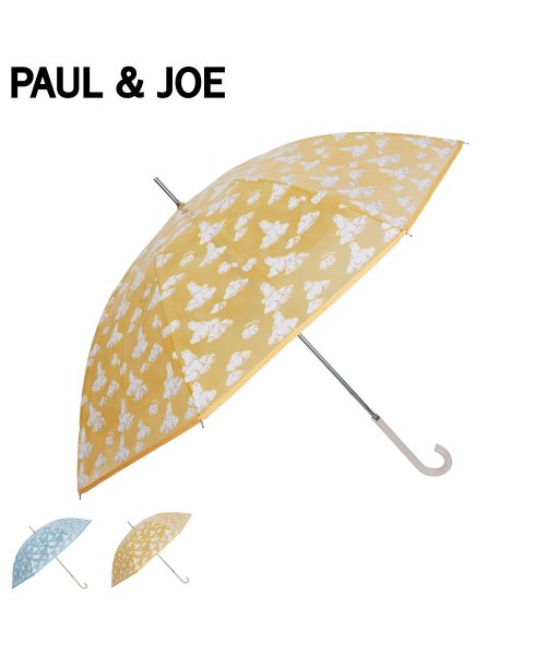 PAUL & JOE(ポールアンドジョー)/ポールアンドジョー PAUL & JOE 長傘 雨傘 ビニール傘 レディース 60cm 軽量 ドリーミングジプシー TPU半透明傘 ブルー イエロー 11117/img01