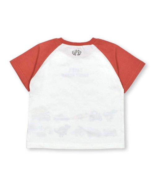SLAP SLIP(スラップスリップ)/恐竜昆虫海のいきものいろんなモチーフ渋滞プリントラグランスリーブ半袖Tシャツ(8/img01