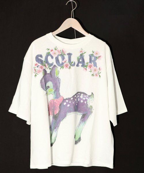 ScoLar(スカラー)/Re:ロゴ花メルヘンバンビTシャツ/img06
