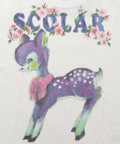 ScoLar(スカラー)/Re:ロゴ花メルヘンバンビTシャツ/img08