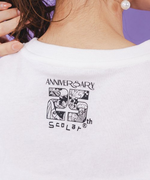 ScoLar(スカラー)/Re:花飾りをした女の子 ラメプリントTシャツ/img04