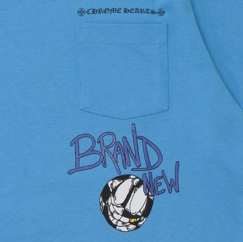 クロムハーツ Tシャツ カットソー ロンT ブルー メンズ CHROME HEARTS 