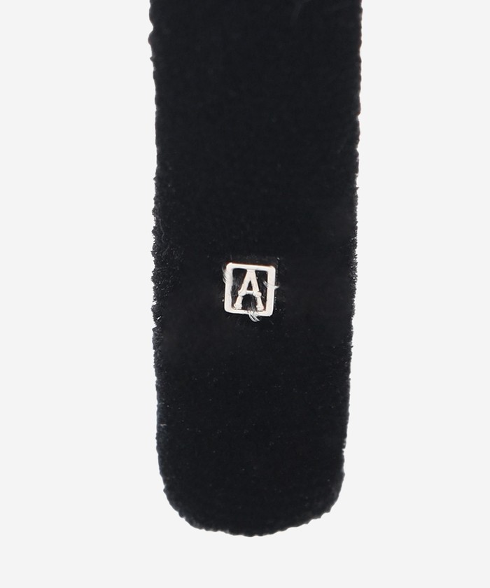 【未使用】アレクサンドル ドゥ パリ マッキントッシュ ベロア カチューシャ 黒 ALEXANDRE DE PARIS】ベロアカチューシャ(小物・雑貨