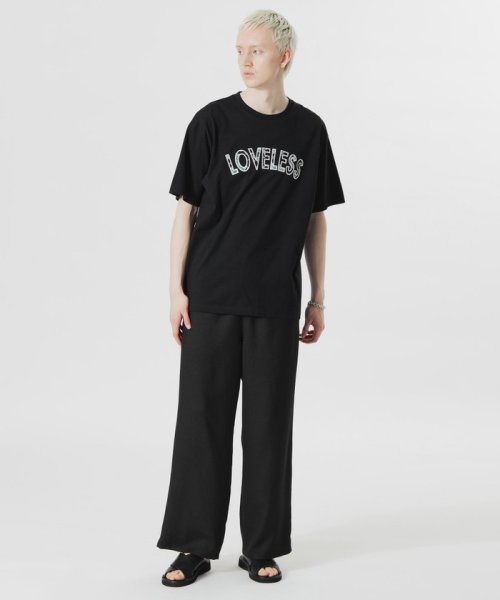 LOVELESS　MENS(ラブレス　メンズ)/ドローイングフラワープリントロゴTシャツ/img02