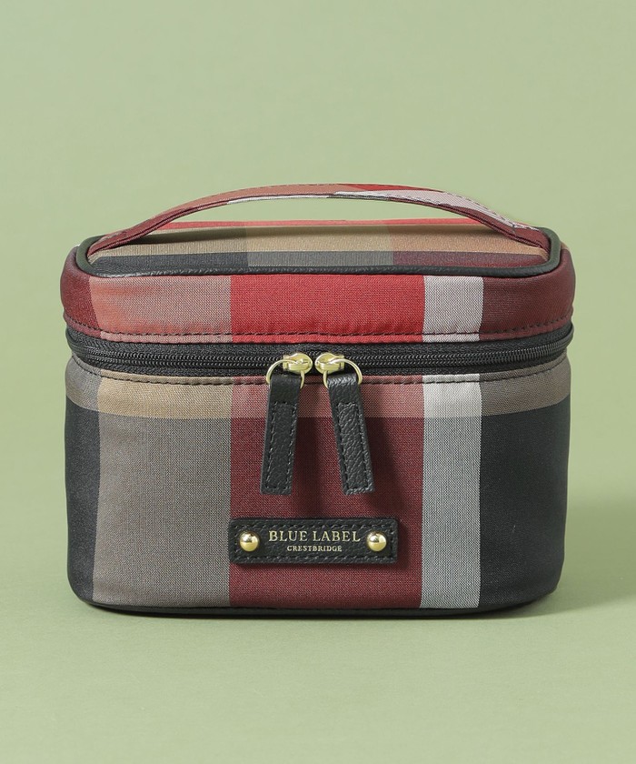 BLUE LABEL ポーチ レッド チェック柄 BLUE LABEL チェック柄ポーチ - メルカリ
