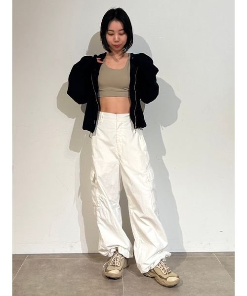 【emmi×PlaX】 パイルクロップドパーカー PlaX 予めご了承ください