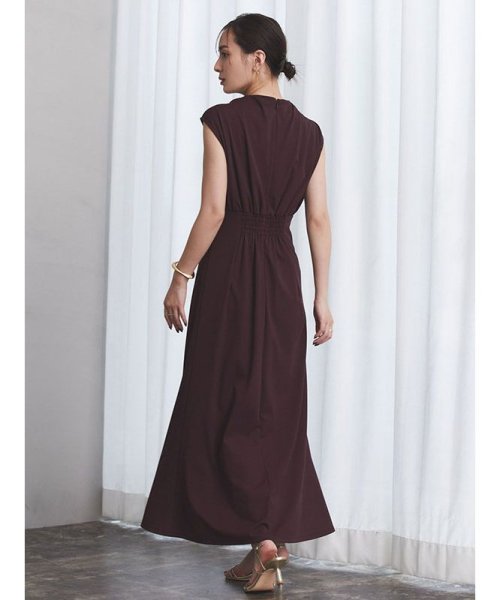 フロントドレープジャージーワンピース 着丈 バスト ウエスト ヒップ