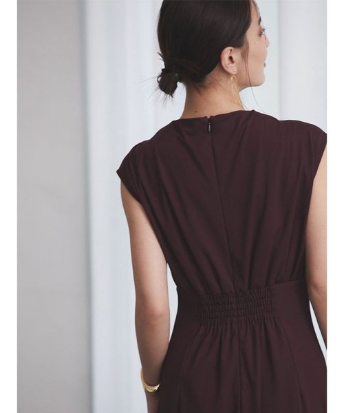 フロントドレープジャージーワンピース 着丈 バスト ウエスト ヒップ