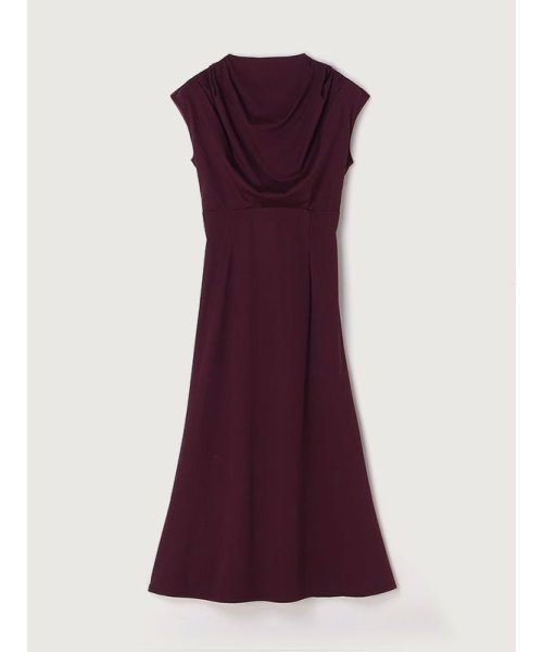 フロントドレープジャージーワンピース 着丈 バスト ウエスト ヒップ