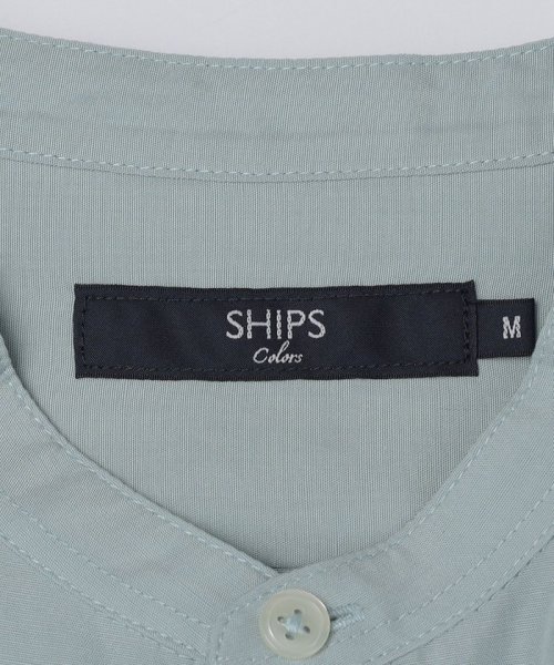 SHIPS Colors  MEN(シップスカラーズ　メン)/SHIPS Colors:〈洗濯機可能〉バンドカラー ショートスリーブ シャツ/img03