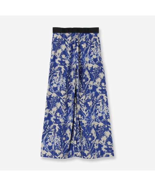 シルエットフラワーワイドパンツ 