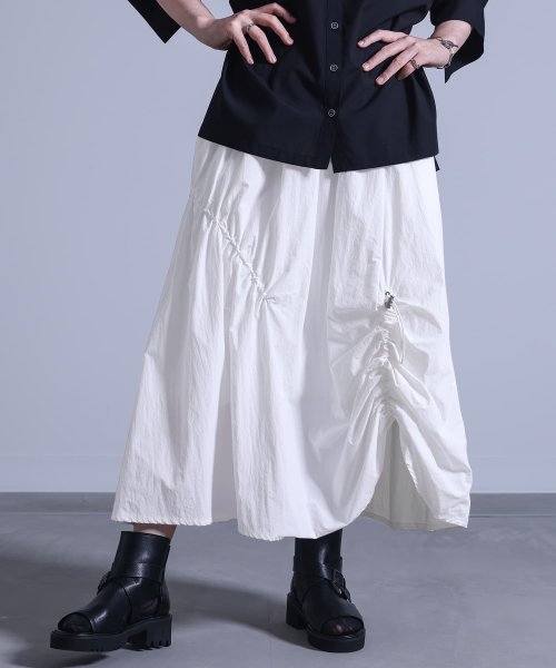 osharewalker(オシャレウォーカー)/『変形シャーリングデザインスカート』/img04