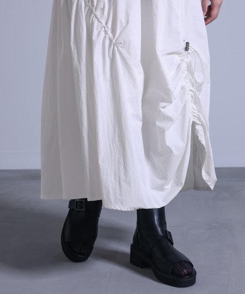 osharewalker(オシャレウォーカー)/『変形シャーリングデザインスカート』/img09